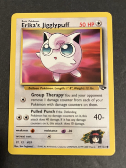 Pokemon TCG - Erika's Jigglypuff 69/132 Gym Challenge WOTC 2000 NM Free Shipping - Image 1
