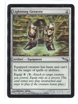 MTG Mirrodin - 1x Lightning Greaves - MP - Image 1