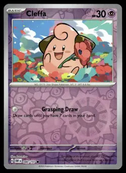 Cleffa 080/197 Common Obsidian Flames Pokemon Reverse Holo NM - Image 1
