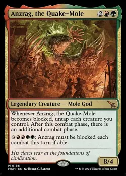 Anzrag, the Quake-Mole Regular - Murders At Karlov Manor MTG-NM - Image 1