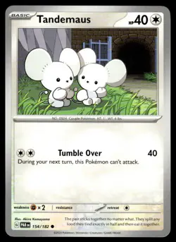 Tandemaus 154/182 Common Paradox Rift Pokemon NM - Image 1