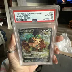 Pokemon Eevee Heroes S6A, Leafeon V, SR, 071/069, PSA 10 (Korean) - Image 5