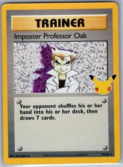 Imposter Professor Oak 73/102 Celebrations: Classic Collection - Pokemon - NM - Image 1