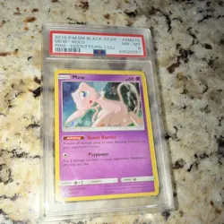 Pokemon 2019 Sun & Moon Black Star Promos Mew SM215 Holo PSA 8 English - Image 1