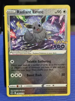 Pokemon TCG Radiant Eevee SWSH230 Holo Promo 2022 Sword and Shield Promo NM/M - Image 1
