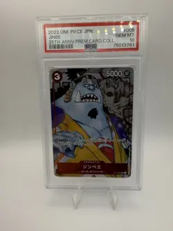 Jinbe 2022 One Piece Japanese 25th Anniversary Foil ST01-005 PSA 10 Gem MT - Image 1