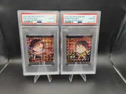 ONE PIECE Luffy Ace PSA10 Set Wafer Seals Collectible Graded Authentic - Image 1