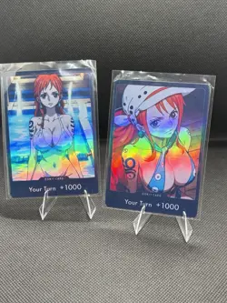 One Piece Card Nami DON!! Card Holo Alt Art Lot x4 - Image 3