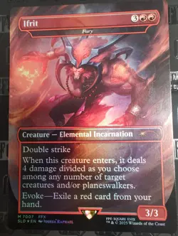Ifrit - Fury (Rainbow Foil) Secret Lair Drop Foil MTG Final Fantasy - Image 1