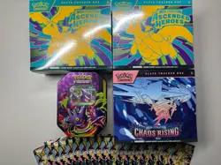 Pokemon Card Lot- 3 ETBs, Tin, 8 Destined Rival PK & 18 Ascending Heroes PK NEW - Image 3