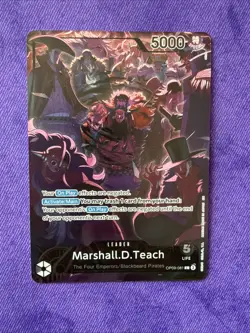 OP09-081 Marshall.D.Teach (2nd Anniversary Leader) ONE PIECE Card TCG NM English - Image 1