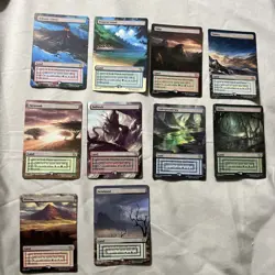 Dual Lands Set 10-Pack Full Alternate Art Proxy Cards - Image 1