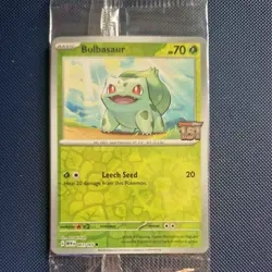 Pokemon Scarlet & Violet 151 - Bulbasaur 001/165 - Best Buy Promo Card - Sealed - Image 1