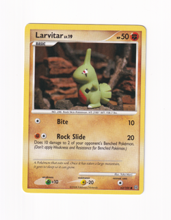 Larvitar 63/100 Stormfront Regular Common 2008 Pokemon Card Moderately Played MP - Image 1