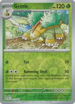 Grotle 11/162 Reverse Holo | Temporal Forces | Pokemon Card - Image 1