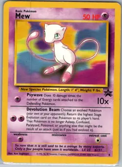 Mew 8 Non Holo WoTC Promo - Pokemon Card - LP - Image 1