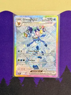 Glaceon ex Prismatic Evolutions SIR 150/131 Pokemon TCG Card English NM - Image 2