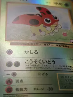 Ledyba Reverse Holo Japanese Card Southern Islands LP - Image 5