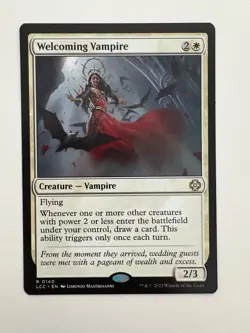 Welcoming Vampire MTG Magic the Gathering Card NM Near Mint LCC - Image 1
