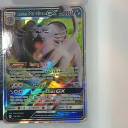 Pokemon Alolan Persian GX 129/236 Sm-Cosmic Eclipse Ultra Rare Holo 200 HP Eng - Image 1