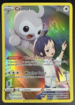 Castform TG11/TG30 Holo - Lost Origin Trainer Gallery - Pokemon TCG - NM - Image 1