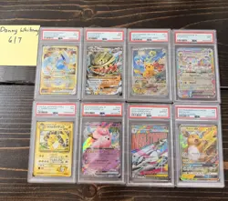 Pokemon TCG 8x PSA Lot Lugia, Raichu, Steelix, Pikachu, Sylveon, Gardevoir - Image 1