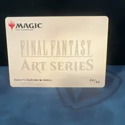 MTG Final Fantasy Art Series Dancer's Chakrams 24/53 GOLD SIGNED NM - Image 3