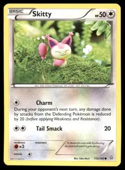 Skitty 113/160 Common Primal Clash Pokemon Lightly Played - Image 1