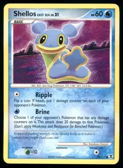 Shellos East Sea 79/111 Common Rising Rivals Pokemon Heavily Played - Image 1