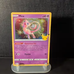 Mew 011/025 Celebrations 25th Anniversary Holo Pokemon TCG LP-NM - Image 1