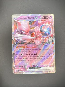 Pokemon Team Rocket's Mewtwo EX 079/217 Ascended Heroes Pack Fresh NM - Image 1