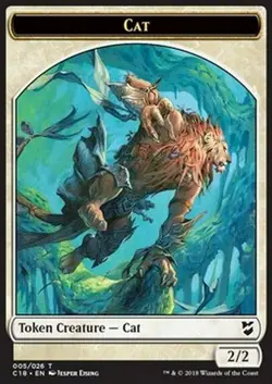 MRM FR/VF- Token - Jeton - Chat - 2/2 - MTG magic COM18 - Image 1