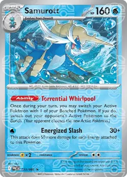 Samurott 023/086 [Master Ball] Reverse Holo - White Flare Pokemon - Image 1