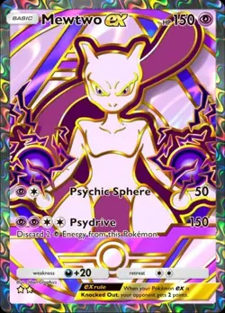 [FAST] Pokemon TCG POCKET - Mewtwo Full Art 2⭐, Deluxe EX, English - Image 1