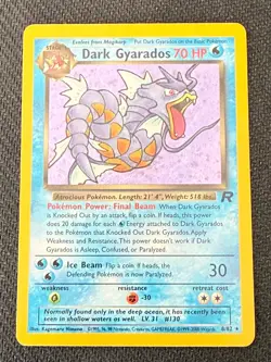 Dark Gyarados 8/82 Holo – Team Rocket – WOTC 2000 – Near Mint – Vintage Pokemon - Image 1