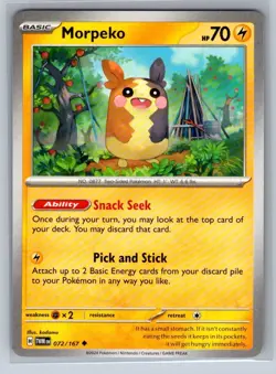Pokemon - 072/167 - Morpeko - Twilight Masquerade - NM/M - Image 1