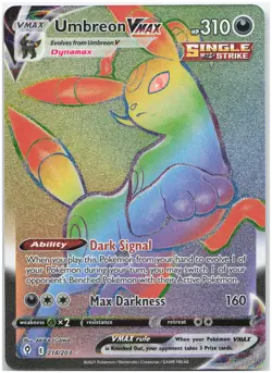 Umbreon VMAX (Secret) - 214/203 SWSH07 SWSH07: Evolving Skies NM - Pokemon TCG - Image 1