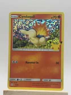 Pokemon Cyndaquil (2021) 010/025 McDonald's 25th Anniversary Promo Holo - Image 1