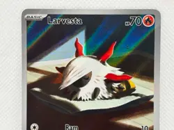 Pokemon Surging Sparks - Larvesta 196/191 - Illustration Rare - NM/M Condition - Image 2