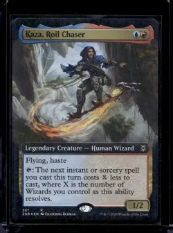 MTG Magic the Gathering Kaza, Roil Chaser (367/493) Zendikar Rising NM FOIL - Image 1