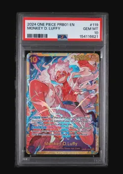 2024 One Piece Monkey D. Luffy PRB01 SEC OP05-119 PSA 10 - Image 1