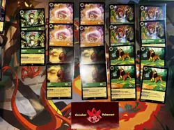 Amber Emerald Dogs Deck - Lady And The Tramp (60 Cards) Lorcana - Image 1