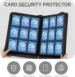 Vault X 9 Pocket Trading Card Zip Binder, 360 Cards, Premium Exo-Tec Album Mater - Image 3