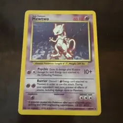 Pokemon Mewtwo Holo TCG Card Base Set, Original Rare, 010/102 - Image 1