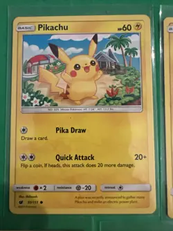 Pokemon Pikachu Card Lot 5 Cards SM Burning Shadows & Modern NM - Image 2