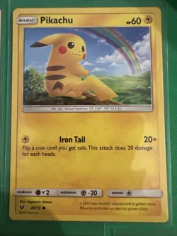 Pokemon Pikachu Card Lot 5 Cards SM Burning Shadows & Modern NM - Image 3