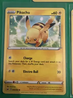 Pokemon Pikachu Card Lot 5 Cards SM Burning Shadows & Modern NM - Image 4