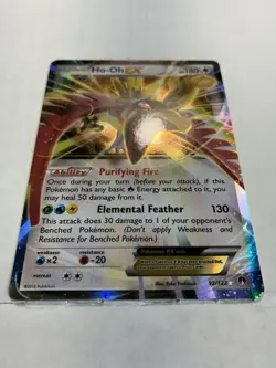 Ho-Oh EX 92/122 BREAKpoint Ultra Rare Holo Pokemon Card NM - Image 3