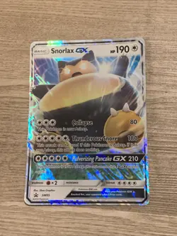 Snorlax GX SM05 Black Star Promo Holo Pokemon Card NM - Image 1