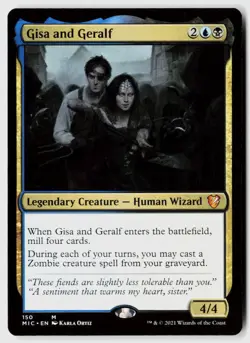 Gisa and Geralf #150 (NM) Midnight Hunt MIC Magic MTG - Image 1